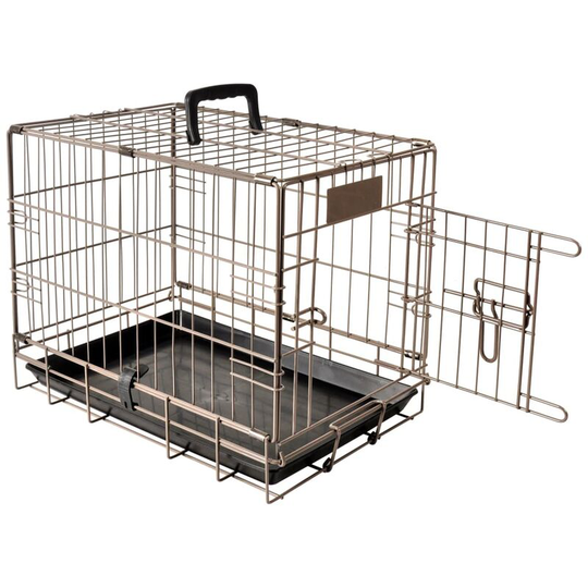 Pet Crate Ebo Metallic Brown 47x31x38 cm 517579 FLAMINGO - Brown