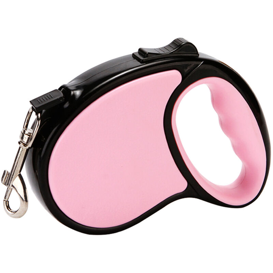 Asupermall - 9.84ft Retractable Dog Leash Tangle-Free Dog Traction Rope Anti-Slip Handle Extendable Dog Leash for Small and Medium Pets,model:Pink