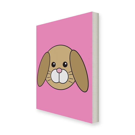 Animaru Rabbit Graphic Art Wrapped on Canvas