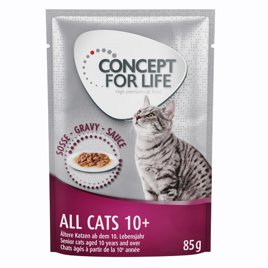 Concept for Life All Cats 10+ - in Gravy - 48 x 85g