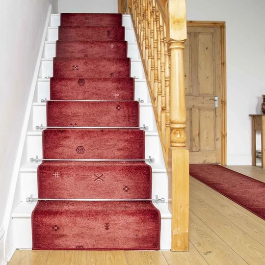 Aluta Red Stair Runner Rug