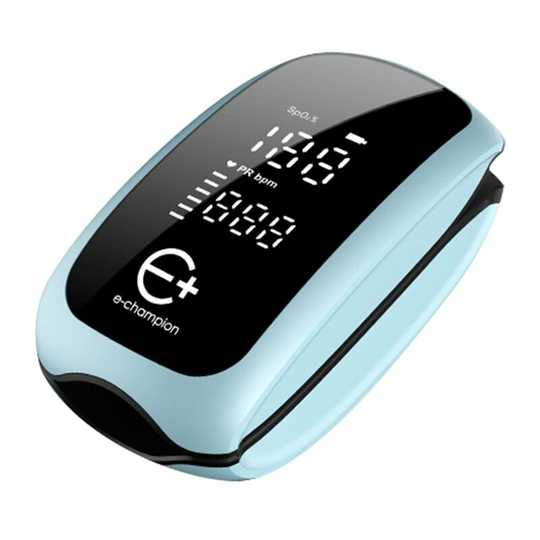 Lifcausal - Pulse Oximeter Rechargeable Home Fingertip Finger Clip Oximeter One key Pulse Monitoring Blood Oxygen Saturation Heart Rate Detector