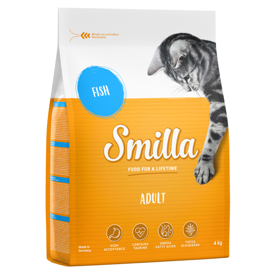 Smilla Dry Cat Food Economy Packs 2 x 4kg - Adult Fish