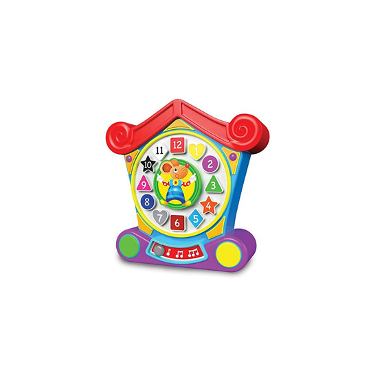 The Learning Journey: Early Learning Hickory Dickory Clock - Three Play Modes to Teach Colors, Numbers, & Shapes with Melodies - for Ages 18+ Months