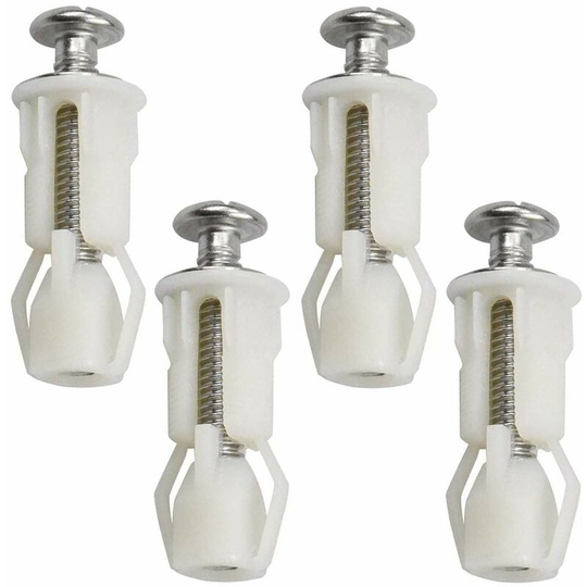 Betterlifegb - 4pcs Toilet Seat Screws Expansion Fixing Screws Betterlife,For Toilet Lid Fixing Lid Fixing Screws Fixing On Top Of Toilet Seat Hinges