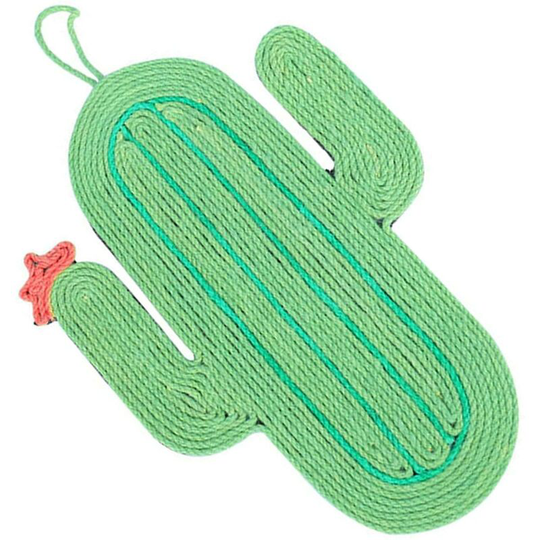 Wall-mounted creative scratching board Cactus-shaped scratching board, cat scratching board with non-slip mat, catnip