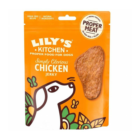 Simply Glorious Chicken Jerky Dog Treats (70g) (Brown) - Brown - Lilys Kitchen