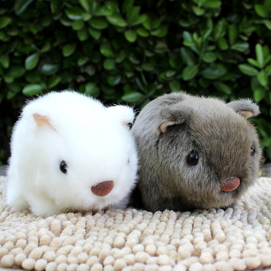 (Grey) 18cm Simulation Plush Hamster Animal Plush Stuffed Doll Toy Home Sofa Decor