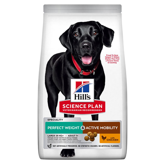 Hill's Science Plan Adult 1+ Perfect Weight & Active Mobility Large - 12kg