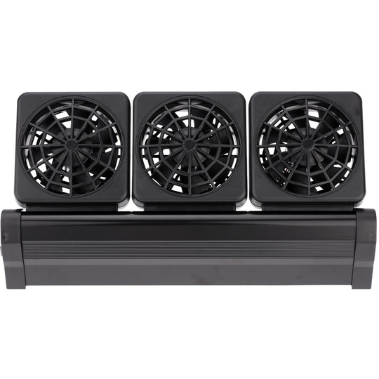Asupermall - Aquarium Fish Tank Cooling Fan Adjustable 2 Level Wind 100-240V, 3 Fans - 3 Fans