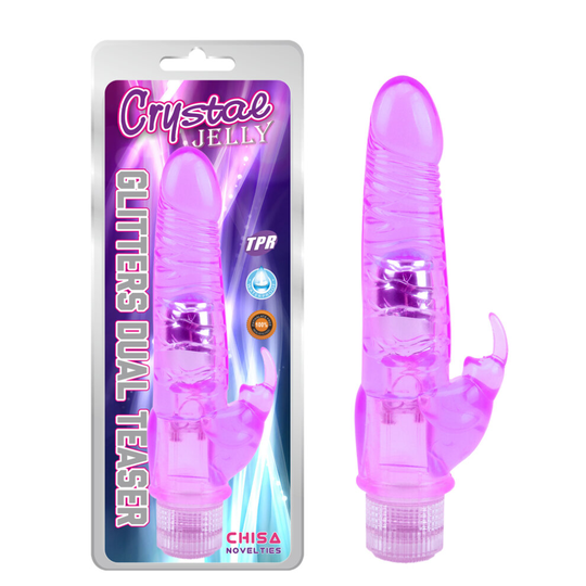 (Purple) Bunny Vibrator Sex Toy Rabbit Clitoris Stimulator Clit Stim Dual Pleasure Teaser