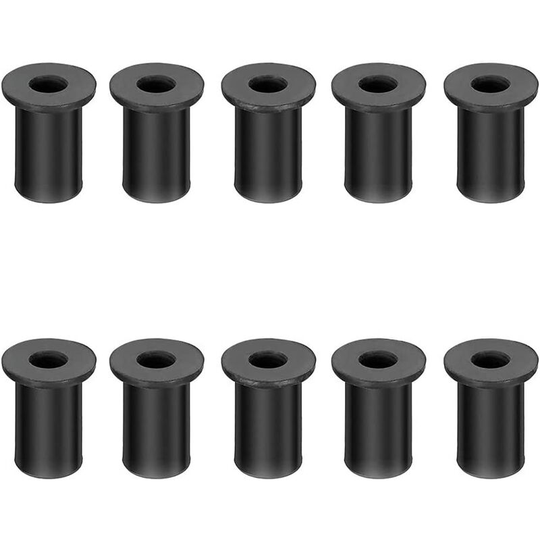 Monly - 10pcs M5 Fairing Nuts Windshield Fasteners Motorcycle Accessories Screws Rubber and Steel Parts Windshield Nuts