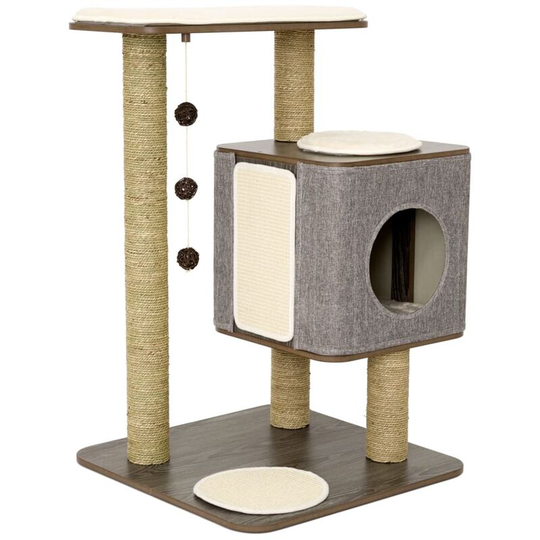Cat Tree House Molly 56x56x86 cm Grey Jack And Vanilla Grey