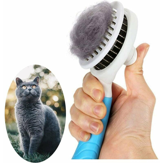 Dog Cats Brush, Grooming Brushes for Cats and Dogs Self-Cleaning Dead Hair Brush for Cat Dog One-Click Kidnap Dead and Undercoat