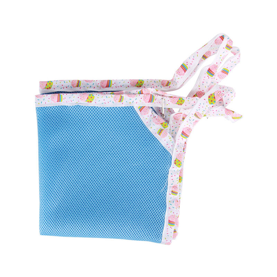 Hanging Pet Bed - Small Hamster Pet Mesh Hammock Rodent Squirrel Nests Floating Bed (Light Blue , 35 * 35cm)