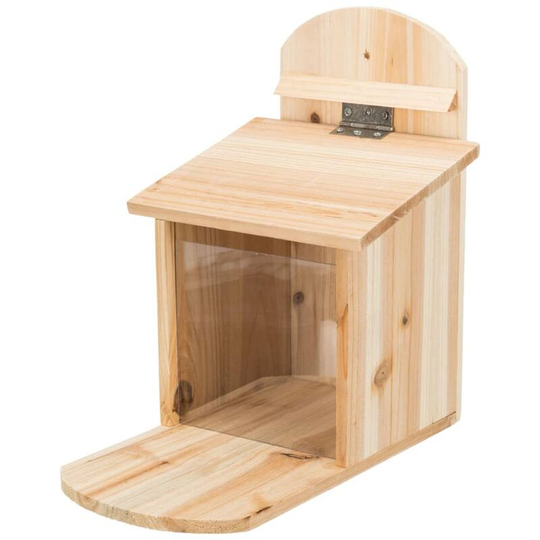 Squirrel Feeding Station 20x30x30 cm Pine Wood TRIXIE - Brown