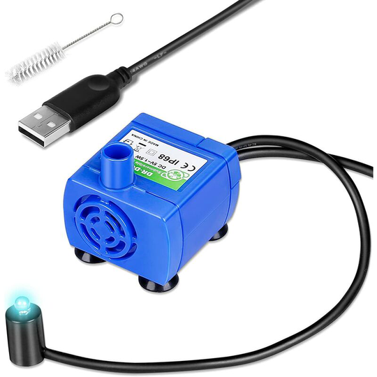 Cat Water Fountain Pump, Upgraded DR-DC160 Cat Water Fountain Pump, Cat Water Motor Replacement for Thsinde Automatic Pet Water Fountain