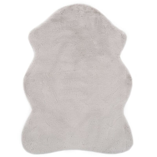 Rug 65x95 cm Faux Rabbit Fur Grey VDTD25406 - Topdeal