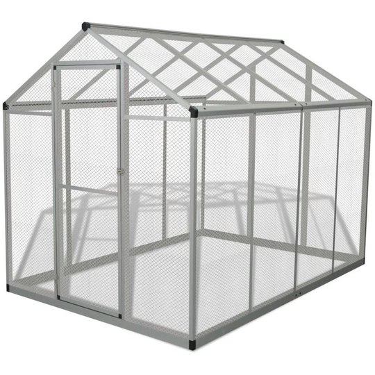 Hommoo - Outdoor Aviary Aluminium 178x242x192 cm VD06963