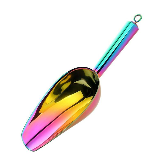 9.8inch Stainless Steel Ice Scraper Spoon Dry Food Flour Candy Spice Scoop Buffet Shovel Wedding Bar Kitchen Utensil Symphony Thsinde