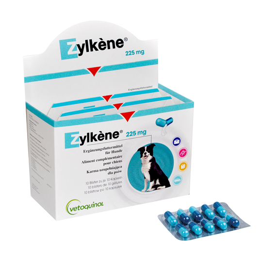 Zylkene Capsules 225mg for Medium Dogs 10-30kg - 100 capsules