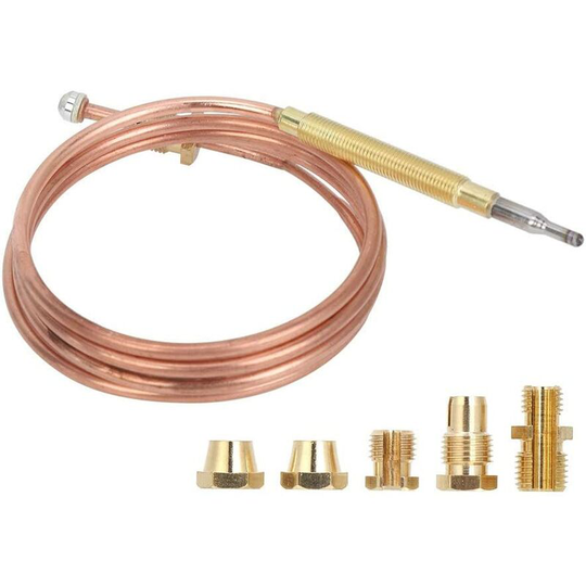 Osqi - Universal Thermocouple, Temperature Sensors with Nuts, Replacement Thermocouple Kit Adapters for Gas Ovens, Induction Cooker, Gas Stove, Heater