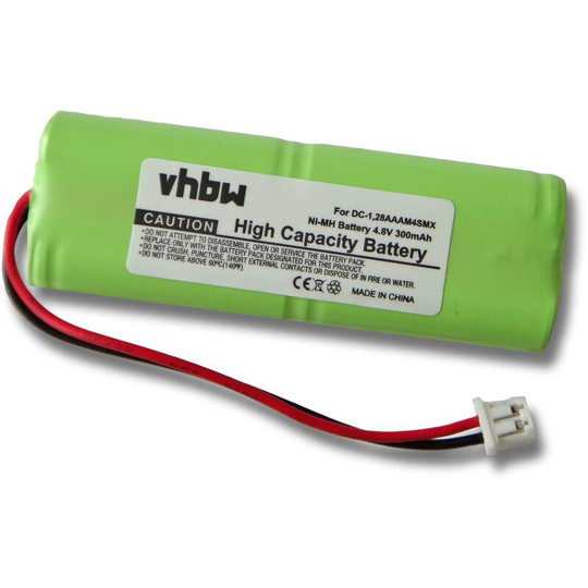 Vhbw - Replacement Battery compatible with Dogtra 2000 training receiver, 2000NC receiver, 2000NCP receiver Dog Collar Trainer (300mAh, 4.8V, NiMH)
