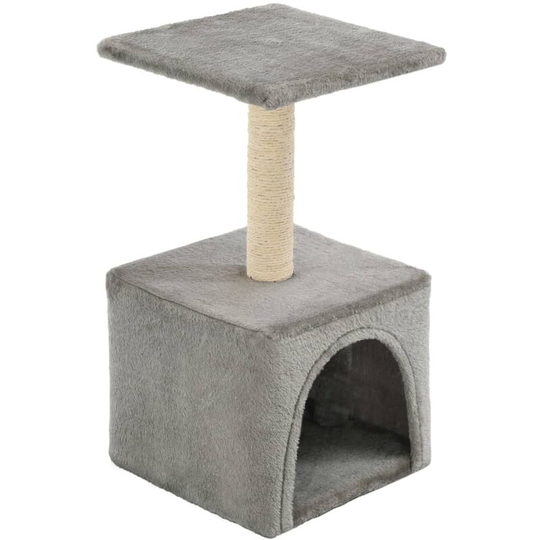 Cat Tree with Sisal Scratching Post 55 cm Grey Vidaxl Grey