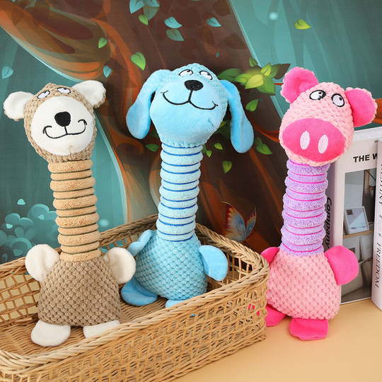 3 pcs new pet products simulate a variety of animal bite-resistant grinding teeth cleaning dog boring voice plush toy 33*16cm