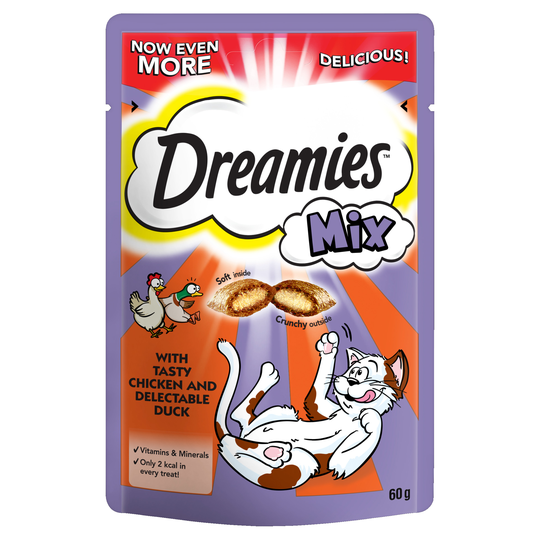Dreamies Mix Cat Treats 60g - Chicken & Duck