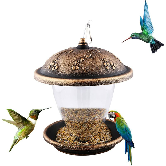 Bird Feeders for Outside Hanging Squirrel Proof Bird Feeders Wild Bird Feeder Plastic High Capacity for Outdoors,1pack