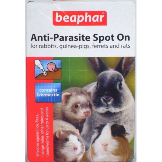 Beaphar Anti-Parasite Spot On Rabbits Guinea Pigs Rats Ferrets