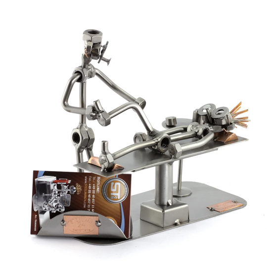 Physiotherapist Screw Man Place Card Holder