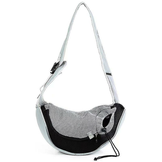 Deckon - Sac à bandoulière pour chien Mesh Oxford Single Comfort Sling Sac à main Fourre-tout Pochette Pet Puppy Carrier Voyage en plein air - noir s