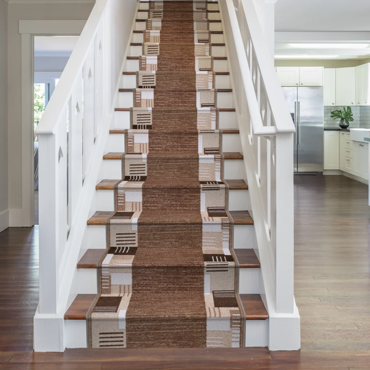 Alpena Twist Pile Light Brown Stair Runner