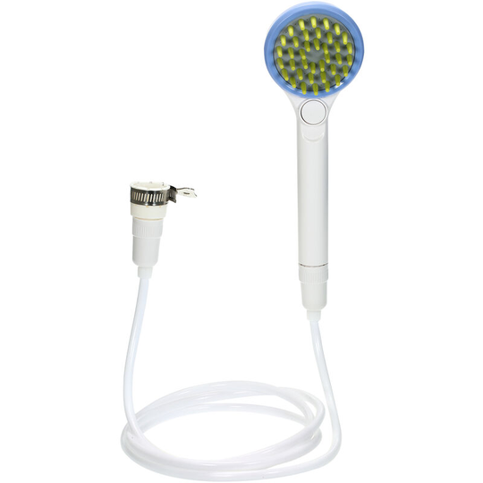 Pet Combing Shower Sprayer Water Sprinkler Brush for Dogs and Cats Puppy Bath Scrubber,Handheld Grooming Shower Head with 2M Hose, Blue - Blue