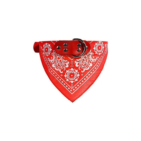 Dog Bandana Scarf Neckerchief Triangle Collar Adjustable Paisley Pattern Collar for Puppy Cat Pet(L)