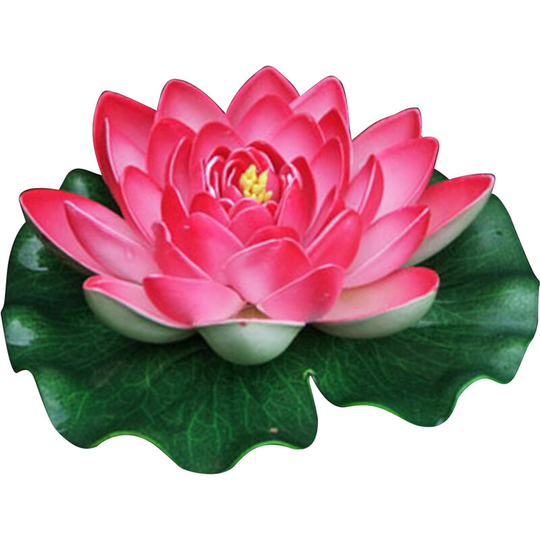 7 Inch Artificial Floating Lotus Flowers Floating Pool Home Pond Fish Tank Decoration Plants