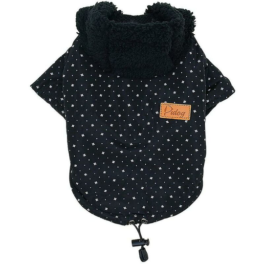 Thsinde Puppy Warm Coat Cute Wool Puppy Winter Sweater, Thickened Two Legs Pet Fashion Cotton Dog Coat (m, Black)