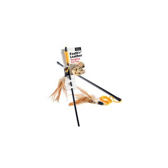 Sharples Ruff �'N�' Tumble Feath �'R�' Leather Cat Toy