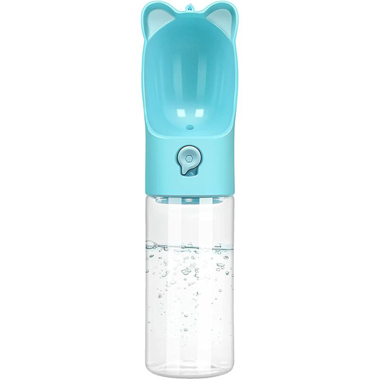 Leak-proof portable dog water bottle with filter, dog water dispenser, portable dog travel water bottle, suitable for walking, hiking, and traveling