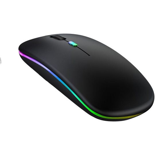 Superseller - Wireless Optical Mouse 2.4G+BT3.0+BT5.2 Three-mode Connection Ergonomic Mute Mouse Built-in 500mAh Battery for pc Laptop Silver, Black