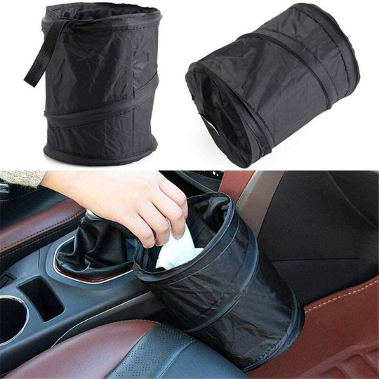 Betterlifegb - Betterlife 2 pcs Portable Collapsible Car Trash Can Universal Collapsible Car Trash Can Waste Paper Basket Hanging Travel Storage Box