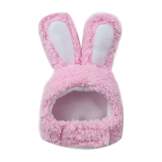 Pet Rabbit Ear Hat Cat Dog Rabbit Ear Head Wear Rabbit Ear Shape Plush Pet Headgear Festive Costume Cosplay, 1 Piece,Pink