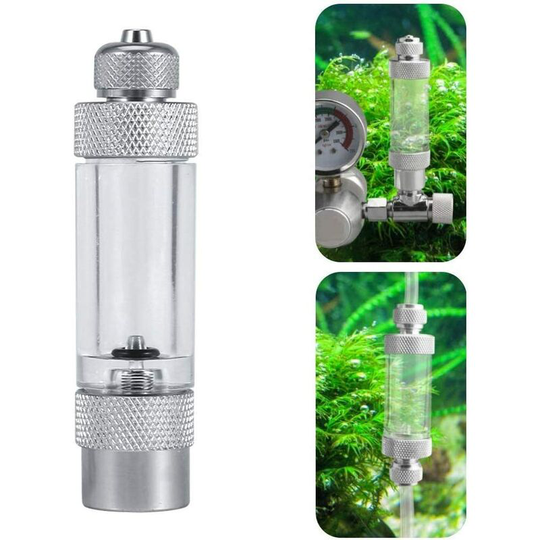 Bubble Counter, Aquarium Air Pump Accessories Fish Tank Tool to Know CO2 Amount(Single Head)