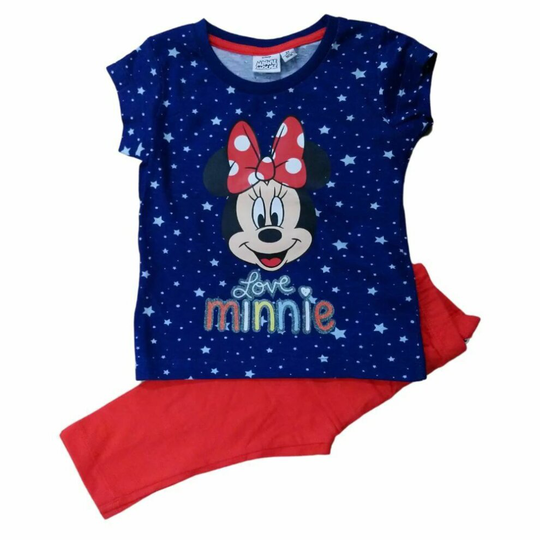 (Blue/Red, 6 Years) Girls DISNEY OFFICIAL MINNIE MOUSE KIDS PYJAMAS Girls' Clothing