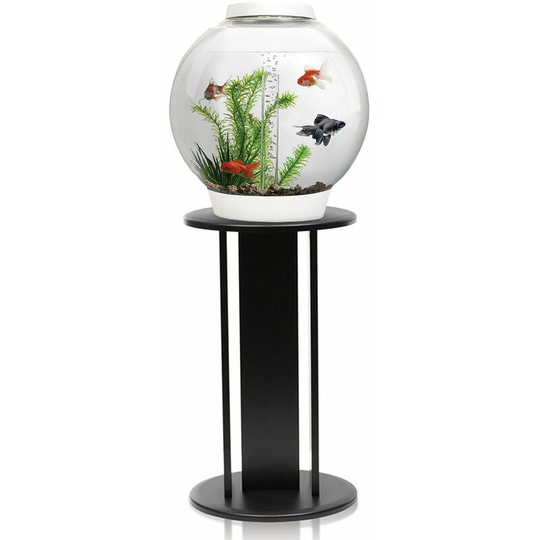 Biorb - Classic 30L Aquarium in White with mcr led Lighting and Black Stand