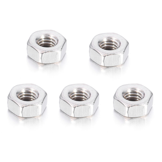 Superseller - 304 A2 DIN934 Stainless Steel Marine Grade Full Nuts Hex Nut M3, M-4 - M-4