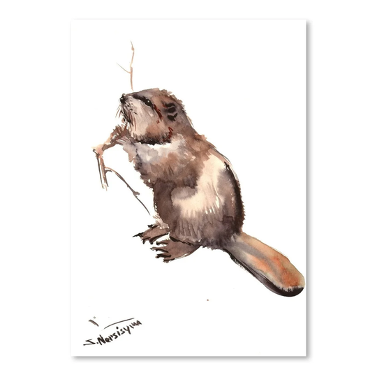 Beaver by Suren Nersisyan Art Print