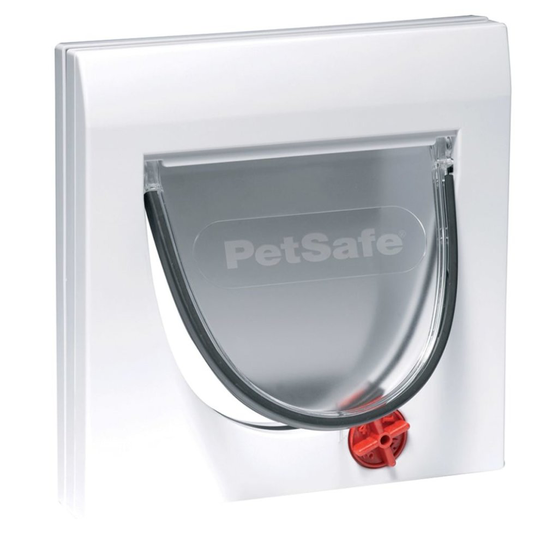 PetSafe Manual 4-Way Cat Flap without Tunnel Classic 919 White 5031